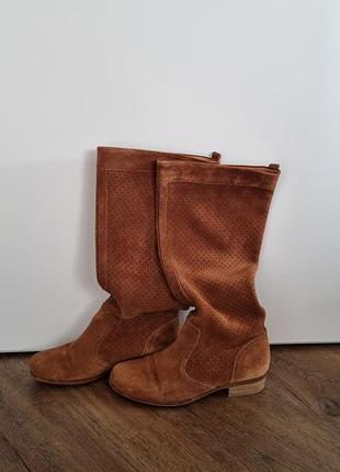 Сапоги замшевые clarks