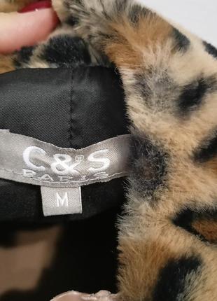 Леопардовый женский плюшевый бомбер, шубка бомбер леопардовый