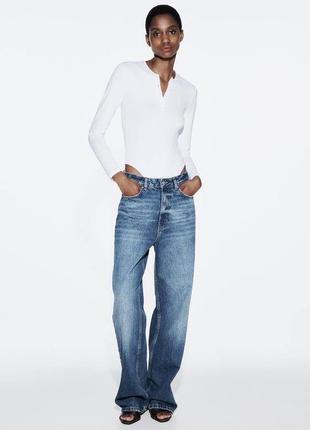 Білий #боді на ґудзиках zara, добре тягнеться  ✅м