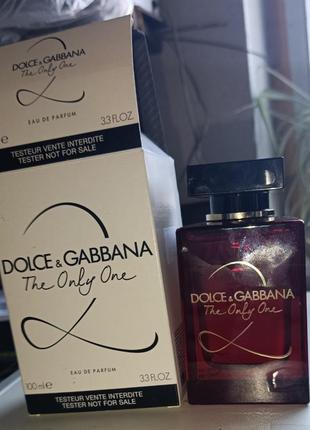 Женская парфюмированная вода the only one 2, dolce Loafer gabbana, 100 мл.