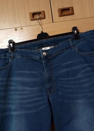 Стрейчевые укороченные джинсы капри 58-602 фото
