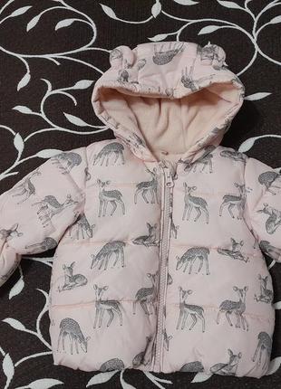 Куртка демисезонная на девочку 6-9 месяцев, фирмы tu