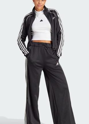 Спортивний костюм чорний адідас adidas w teamsport еластичний