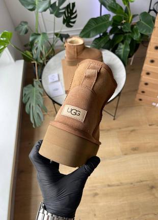 Брендовые оригинальные женские зимние ботинки ugg mini platform chestnut * lastrd