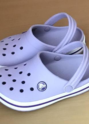 Шлепанцы crocs сиреневые2 фото