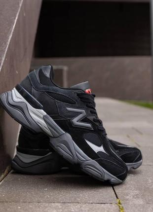 Кросівки new balance 9060 black castlerock grey2 фото