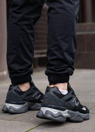 Кросівки new balance 9060 black castlerock grey8 фото