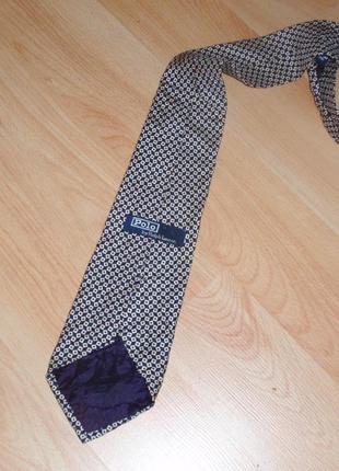 Шёлковый галстук polo ralph lauren usa boss ck original 144/10 см2 фото