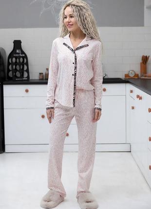 Жіноча піжама з малюнком "pink genius" (16126) (арт. 1595)