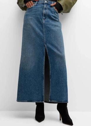 Джинсовая длинная юбка от calvin klein