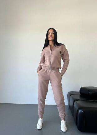 Теплий костюм бомбер і джогери. не кошлатиться!