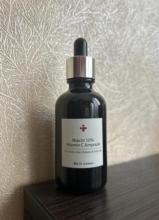 Сыворотка ампула с ниацинамидом 10% и витамином cu skin dr.solution niacin 10% vitamin c ampoule