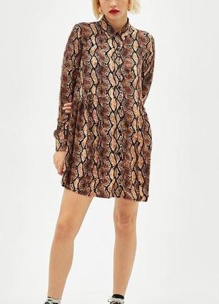 Платье-туника питон bershka, р.m