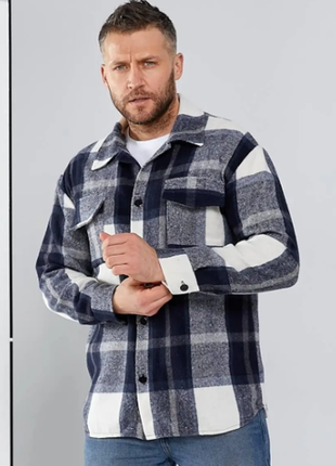 Мужская рубашка з в клетку турецкий кашемир 2 цвета m, l, xl av873-105rве