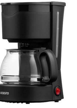 Кофеварка капельная ardesto ycm-d060 0.6л настольная  серебристо-черный