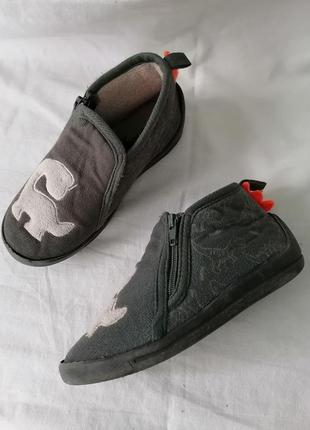 Детские теплые высокие комнатные тапочки, тапочки, ботиночки