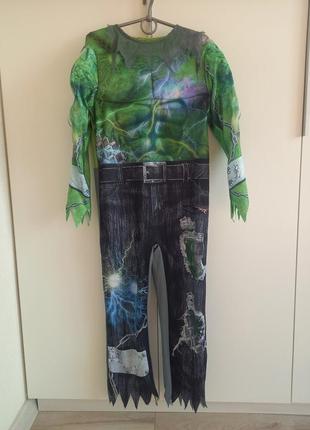 Карнавальний костюм новорічний на хелловін halloween хеллоуін хеллоуин халк hulk halk 7-8 років