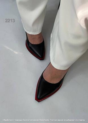 Эффектные туфли с ремешками на отшив,
натуральная кожа производство италия
каблуки 8,5 см5 фото
