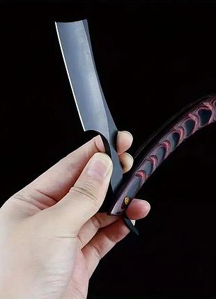 Классическая опасная бритва breeze br-103 (фигурная ручка, черное покрытие лезвия)