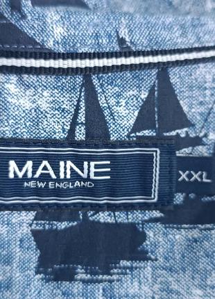 Новая мужская рубашка бренда maine new england antia морская тематика