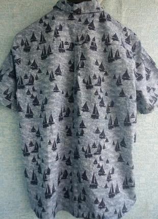 Новая мужская рубашка бренда maine new england antia морская тематика