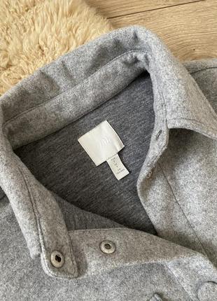 Куртка / пальто / рубашка тепла / подовжена  рубашка h&m4 фото