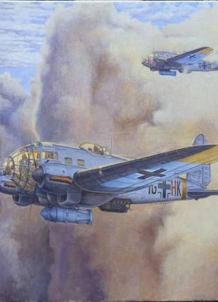 Roden 344 heinkel he111 h-16 средний бомбардировщик 1935 сборная пластиковая модель в масштабе 1:144