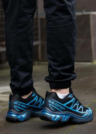 Чоловічі кросівки salomon s lab xt-6 black blue phantom4 фото