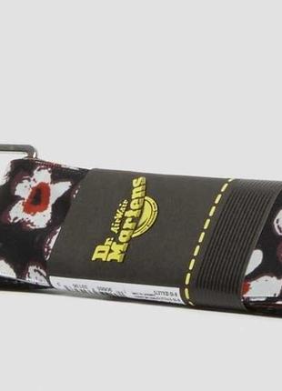 Черные широкие шнурки лента dr martens в цветочный принт цветочные двусторонние4 фото