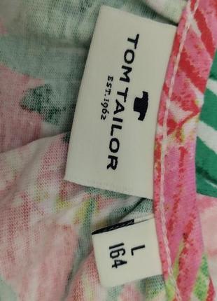 Ромпер детский (комбинезон летний) трикотажный бренда tom tailor.размер указан l164. пог-38 см. 60%котон, 40%полиэстер.4 фото