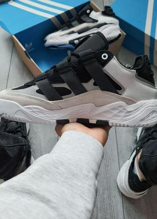 Чоловічі кросівки adidas niteball white/black/grey4 фото