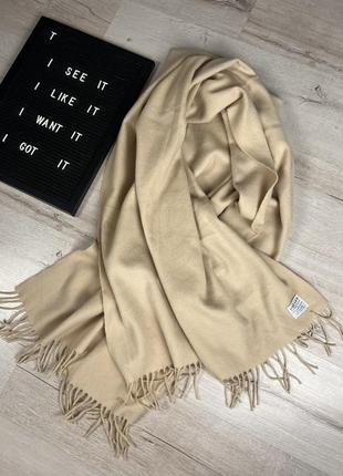 Объемный шарф jaeger с кашемиром и шерстью