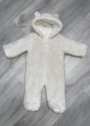 Плюшевый комбинезон-мишка matalan, 0-3мес
