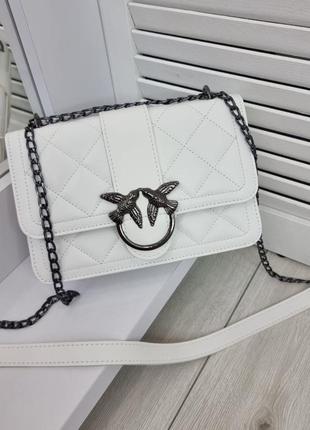 Жіноча якісна сумка , стильний  клатч з еко шкіри біла5 фото