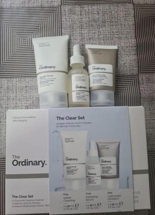 The ordinary - the clear set - набор косметики для проблемной кожи