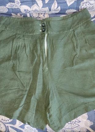 H&m uk12 шорти бермуди льон- віскоза