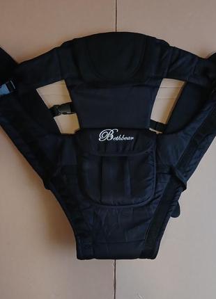 🇩🇪bethbear детская кенгуру / слинг / переноска "bethbear" для ребенка, черный