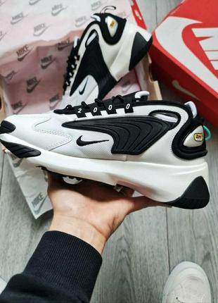 Чоловічі кросівки nike zoom 2k white black3 фото