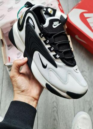 Чоловічі кросівки nike retro zoom 2k white black
