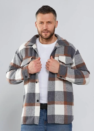 Рубашка мужская в клетку турецкий кашемир 6 цветов 44-46,48-50,52-54,54-56 av873-101rве