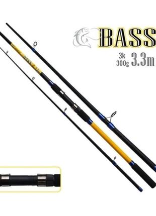 Вудлище коропове sams fish bass 3.3m 300g