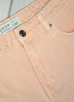 🤩1+1=3 джинсовые персиковые шорты высокая посадка denim co, размер l - xl4 фото