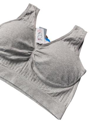 Эластичный топ на чашку c/d объем под грудью 85-100 см (размер единственный), замеры в...