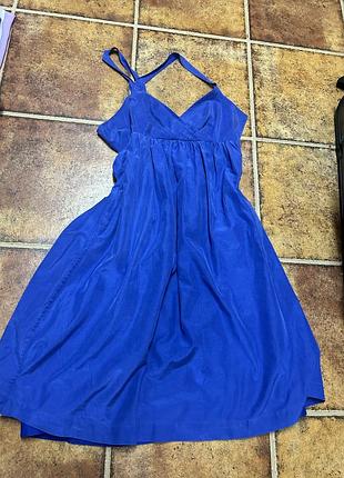 Gap синяя миди платье сарафан