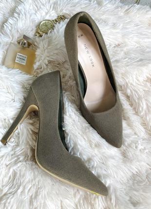 Хакі туфлі-човники new look