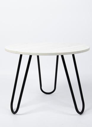 Журнальный стол "радде" аляска (круглый) 600*454 мм