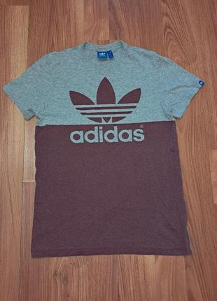Мужская уникальная футболка adidas original с большим лого