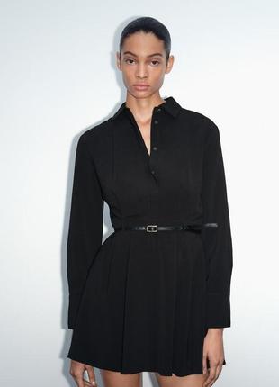 Коротка сукня з ременем zara