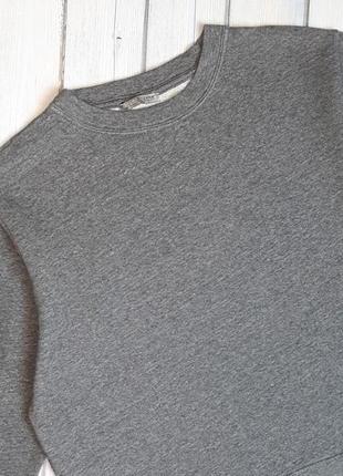 💥1+1=3 брендовый серый свитшот свитер оверсайз zara, размер 44 - 465 фото