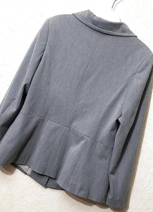 Must have красивий піджак жакет стильний сірий приталений довгі рукави модельний жіночий р48-508 фото
